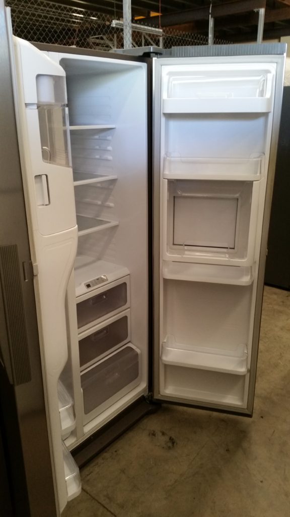 samsung srs606dhls 607l side by side fridge