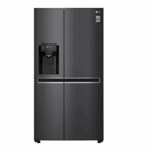 LG 625L Side by Side Fridge with Non-Plumbed Ice & Water Dispenser in Matte Black Finish