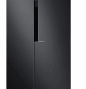 LG 626L Flat Door Side by Side Fridge, in Matte Black Finish