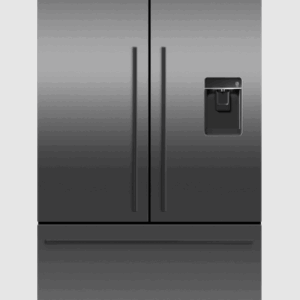 Fisher & Paykel Series 7 569L French Door Refrigerator with Ice and Water Black Stainless Steel