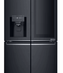 LG 910L French Door Fridge, with InstaView Door-in-Door®, in Matte Black Stainless Steel
