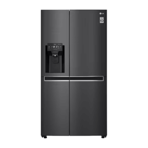 LG 625L Side by Side Fridge Matte Black Non-Plumbed Ice & Water – GS-L668MBNL