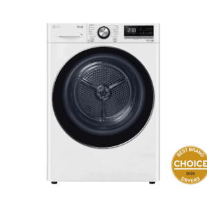 LG 9kg Series 9 Heat Pump Dryer – 9 Star Energy Rating DVH9-09W