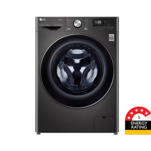LG 10kg Series 9 Front Load Washing Machine – Steam+ AI DD (Black Steel)