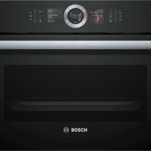 Bosch Serie 8 45cm Compact Steam Oven Black – CSG656RB1A