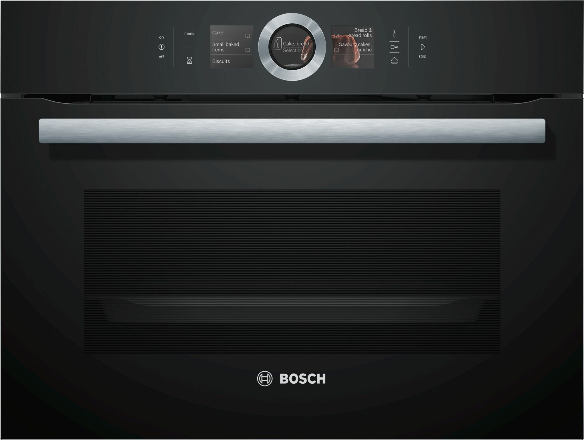 Bosch Serie 8 45cm Compact Steam Oven Black – CSG656RB1A