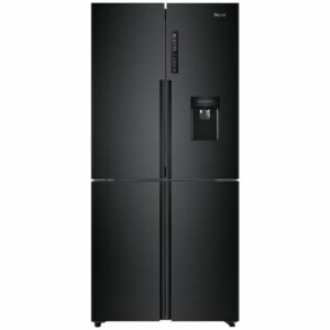 Haier 519L Quad Door French Door Fridge Black with Water Dispenser – HRF565YHC