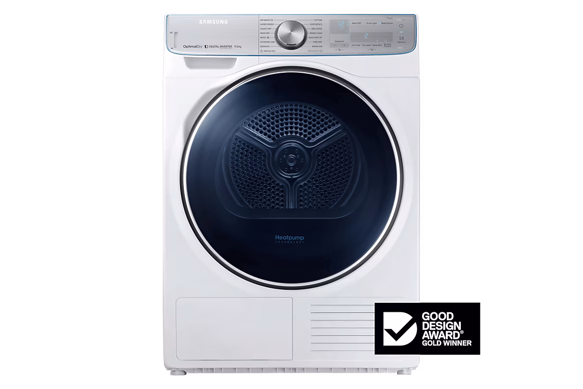 Samsung 12kg AddWash Front Load Washer WW12TP54DSH + 9kg Heat Pump Dryer DV90N8289AW Combo Brisbane