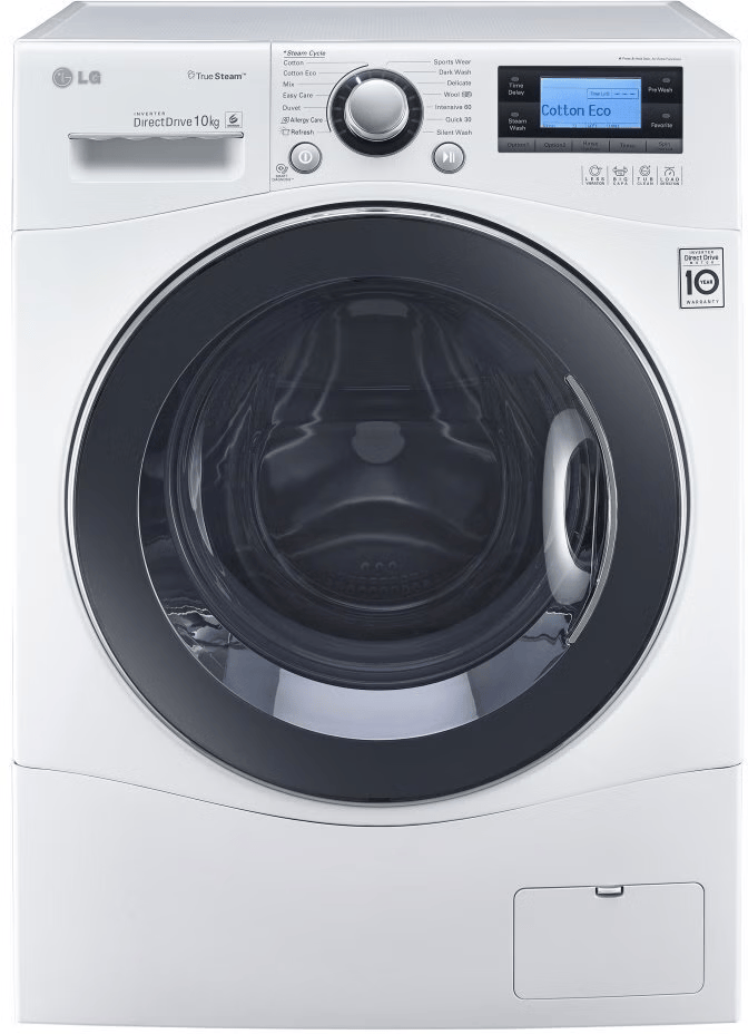 LG WD14071SD6 10kg Front Load Washing Machine – Silver – Brisbane