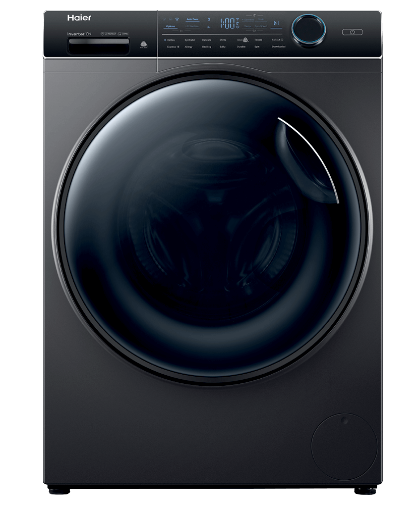 Haier HWF10ANB1 10kg Front Load Washing Machine – 600 Series – Dark – Brisbane