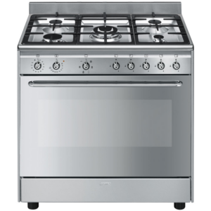 Smeg 90cm Classic Aesthetic Freestanding Natural Gas Oven/Stove FS9010XS-1 – Brisbane