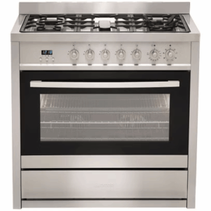 Euromaid 90cm Dual Fuel Freestanding Stove – Stainless Steel – EGE9TS – Brisbane