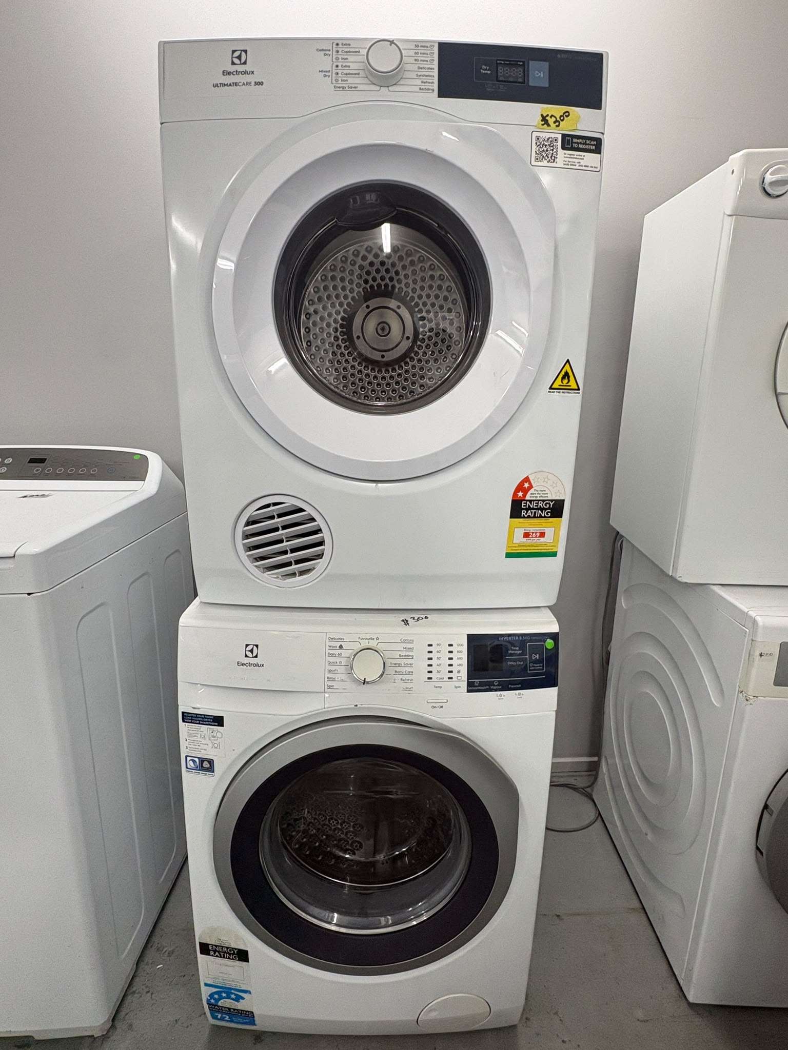 Electrolux 8.5kg Front Load Washing Machine + 6kg Vented Dryer – Combo – Brisbane